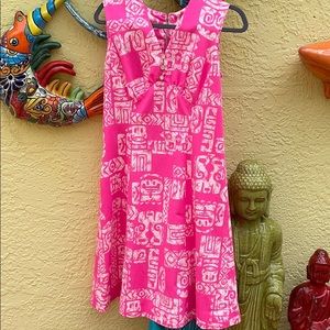 1970’s pink Hawaiian dress M